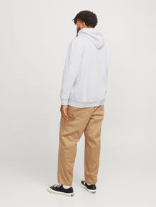 Jack & Jones Plus Size Logo Hoodie -Bright White - 12267925