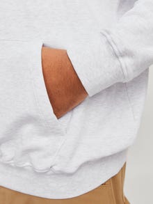 Jack & Jones Plus Size Logo Hoodie -Bright White - 12267925