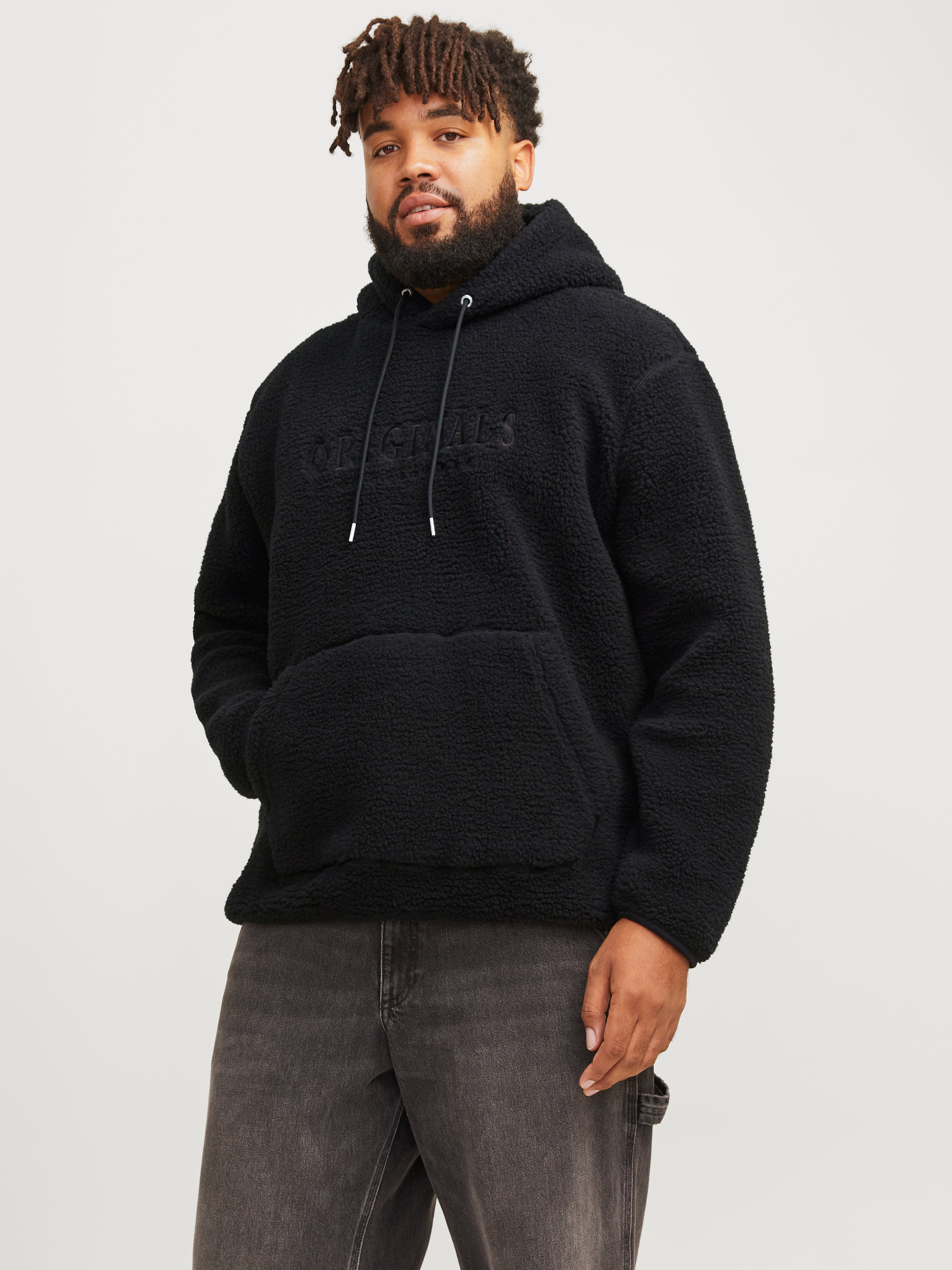 Plus Size Gedruckt Fleece Sweatshirt