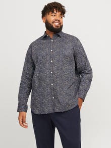 Jack & Jones Plius Klasikinis kirpimas Marškiniai -Night Sky - 12267974