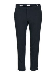 Jack & Jones Plius Klasikinis kirpimas Priglundančios kelnės -Navy Blazer - 12267986