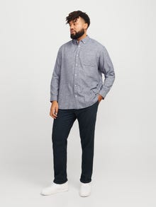 Jack & Jones Plius Klasikinis kirpimas Priglundančios kelnės -Navy Blazer - 12267986