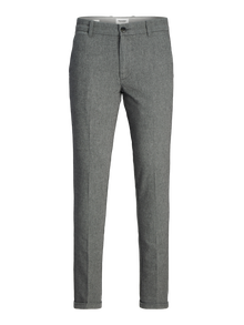 Jack & Jones Plus Size Regular Fit Slim Fit Hosen -Grey Melange - 12267986