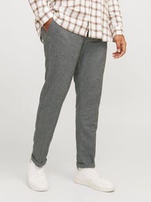 Jack & Jones Plus Size Regular Fit Slim Fit Hosen -Grey Melange - 12267986