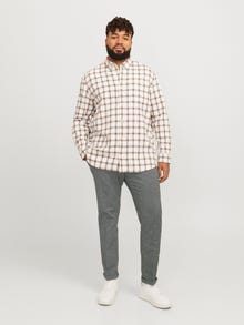 Jack & Jones Plus Size Regular Fit Slim Fit Hosen -Grey Melange - 12267986