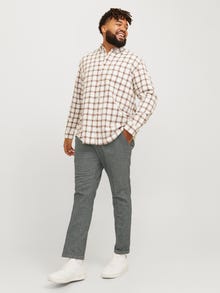 Jack & Jones Plus Size Normal passform Byxor med slim fit -Grey Melange - 12267986