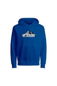 Jack & Jones Hoodie Logo Mini -Lapis Blue - 12268041