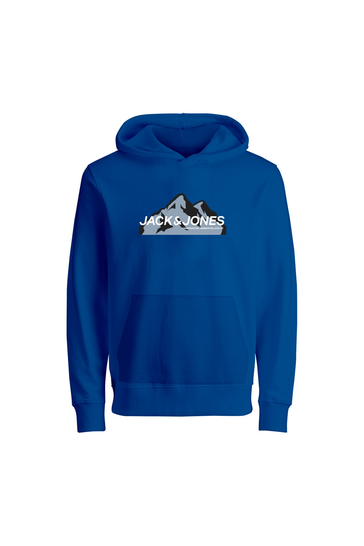 Jack & Jones Logo Hoodie Mini -Lapis Blue - 12268041