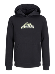 Jack & Jones Minipituinen Logo Huppari -Black - 12268041