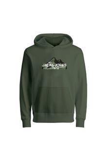 Jack & Jones Logo Kapuutsiga pusa Mini -Cypress - 12268041