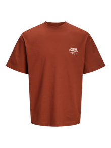 Jack & Jones Estampar T-shirt Mini -Brandy Brown - 12268050
