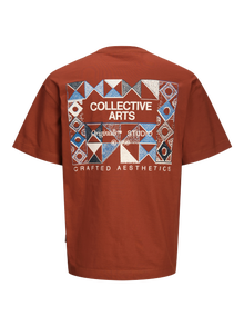 Jack & Jones Estampar T-shirt Mini -Brandy Brown - 12268050