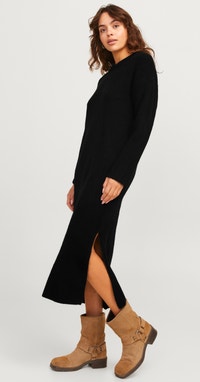 JJXX JXOZZY DIVERSE DRESS - Vestido De Punto - Black/negro