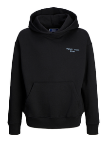Jack & Jones Minipituinen Painettu Huppari -Black - 12268084