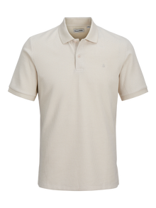 Jack & Jones Logo Polo T-shirt -Moonbeam - 12268130