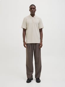 Jack & Jones Logo Polo T-shirt -Moonbeam - 12268130