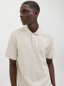 Jack & Jones Logo Polo T-shirt -Moonbeam - 12268130