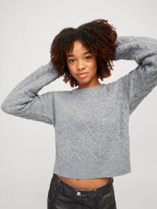 JJXX JXCLOVER Neulepusero -Medium Grey Melange - 12268139