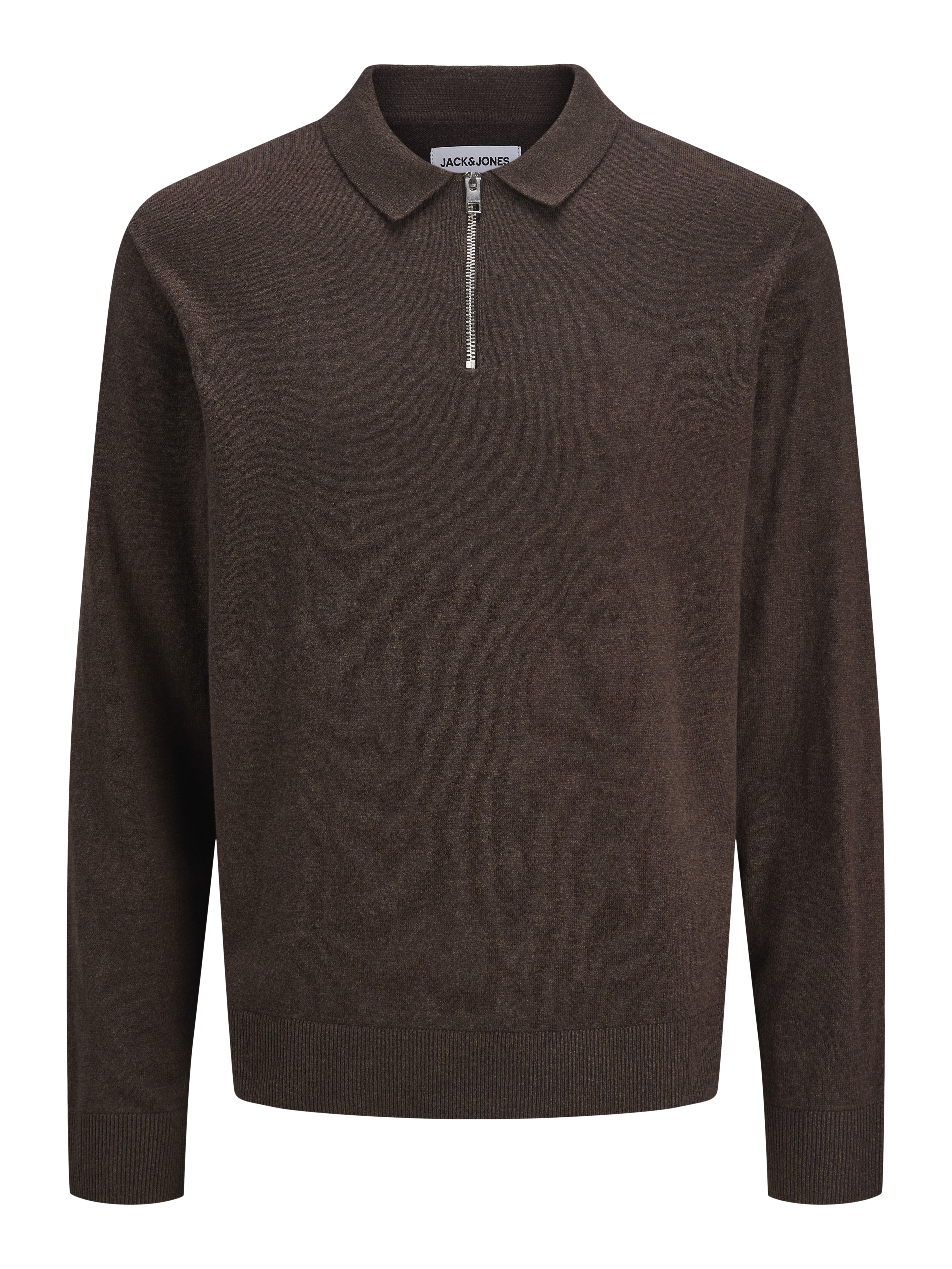 Thumbnail - Einfarbig Gestricktes Polo