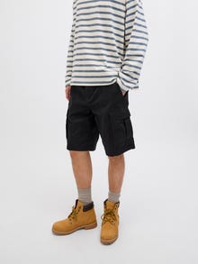 Jack & Jones Cargo fit Shorts med avslappnad passform -Black - 12268266