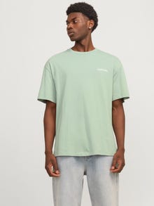 Jack & Jones Tryck T-shirt -Iceberg Green - 12268268