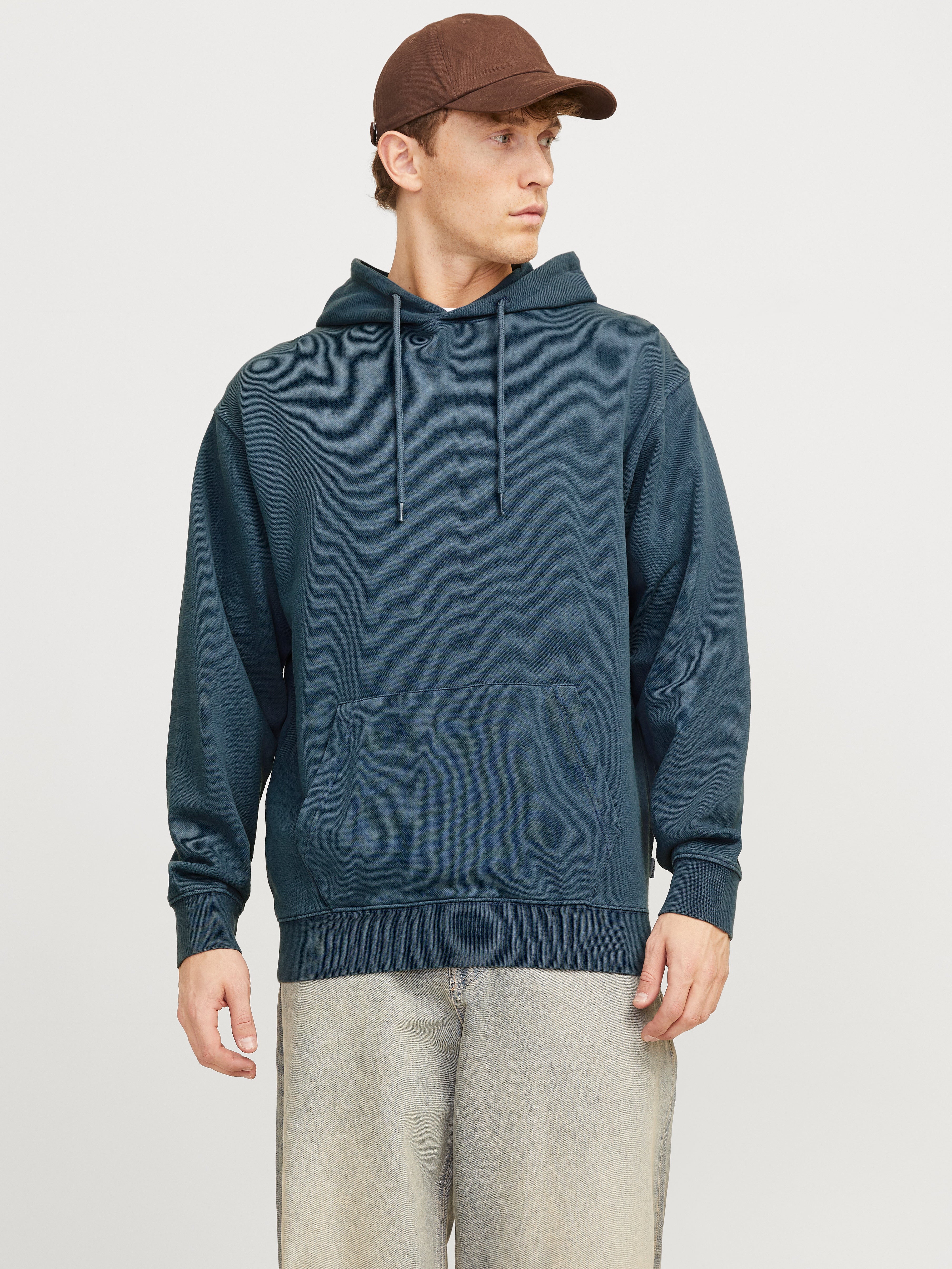 Thumbnail - Einfarbig Kapuzenpullover