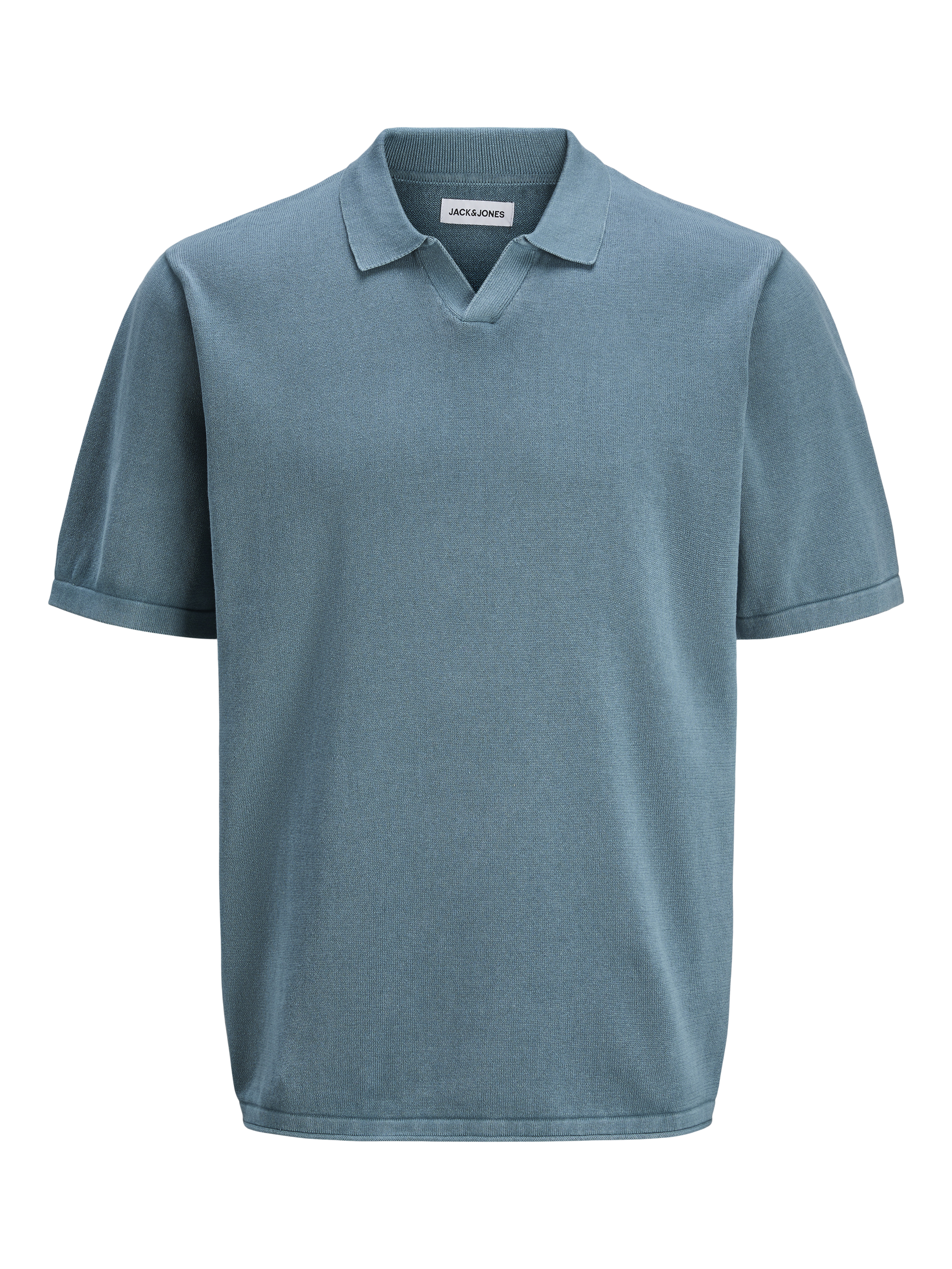 Thumbnail - Einfarbig Gestricktes Polo