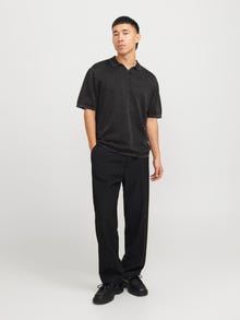 Jack & Jones Ensfarvet Polo -Caviar - 12268275