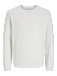 Jack & Jones Vanlig Strikkegenser -Cloud Dancer - 12268279