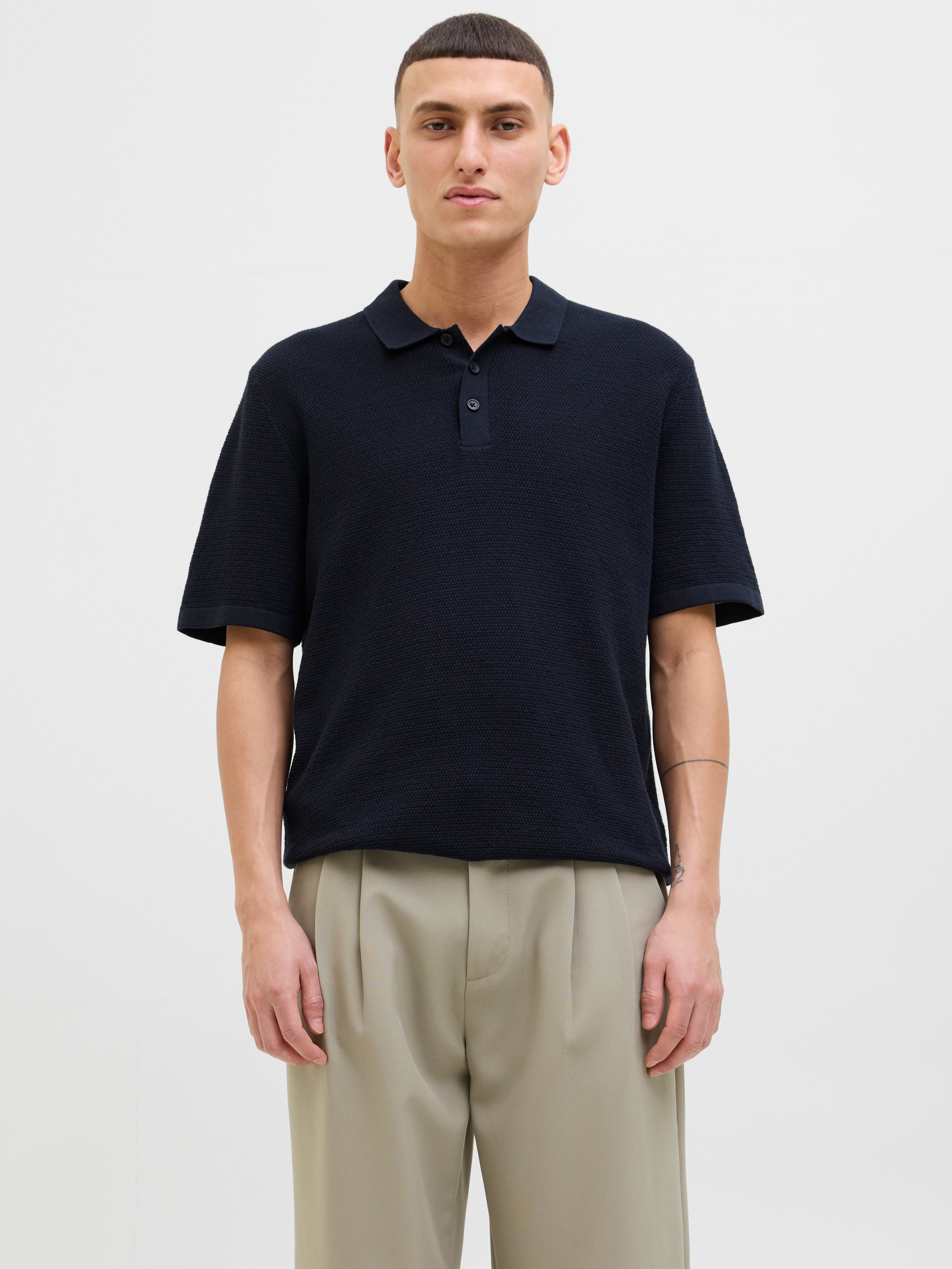 Thumbnail - Einfarbig Poloshirt