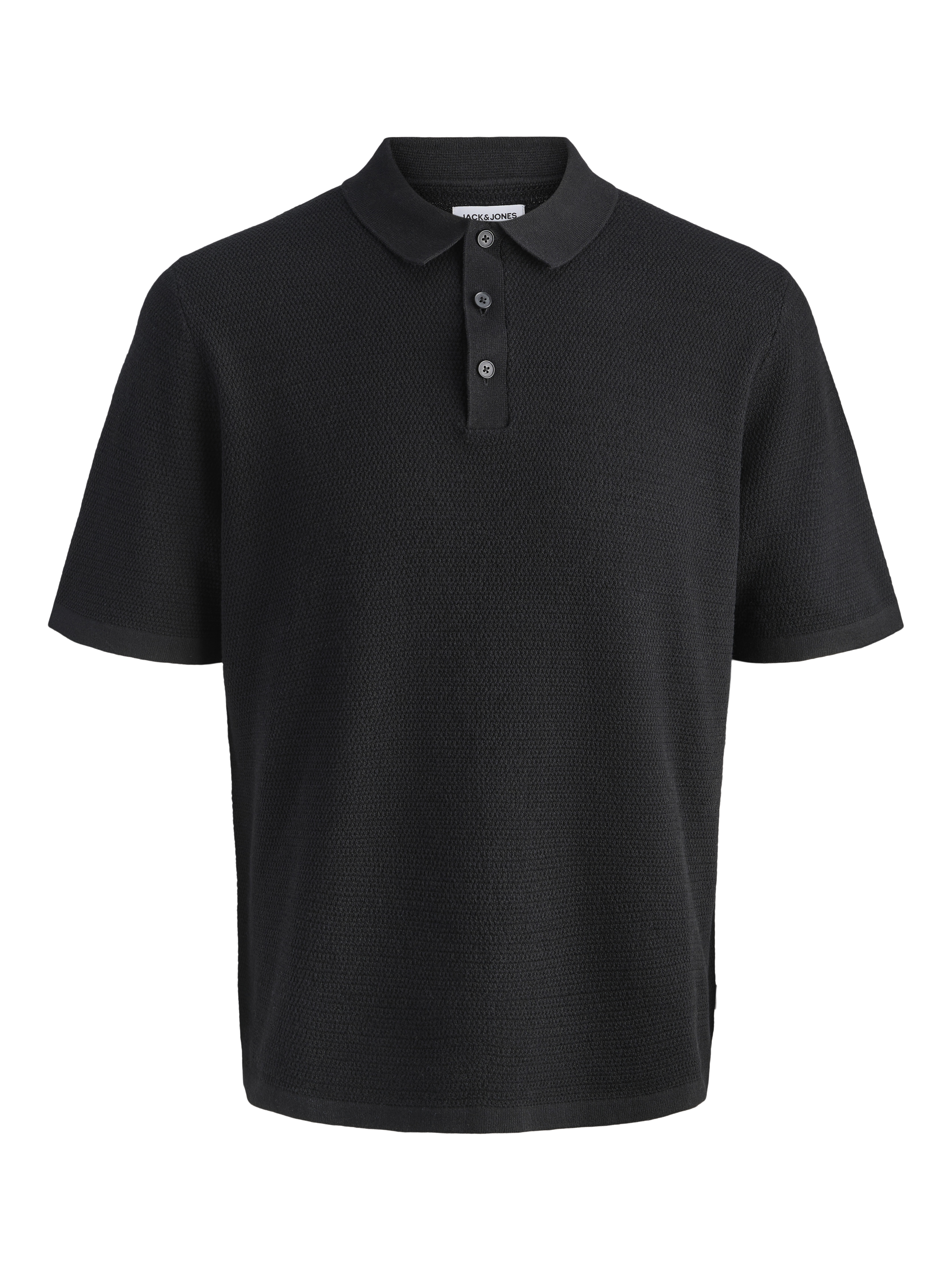 Thumbnail - Einfarbig Gestricktes Polo