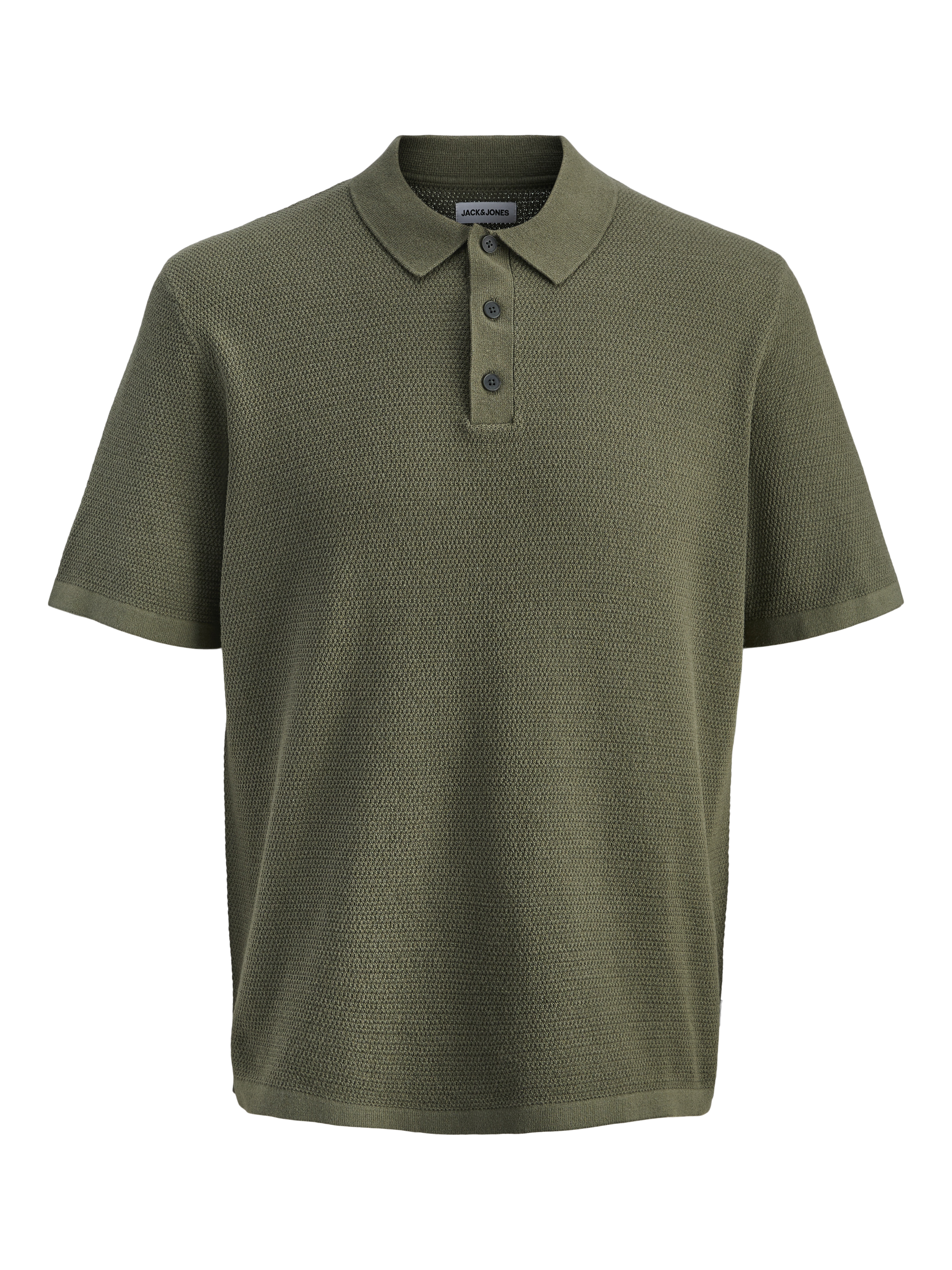 Thumbnail - Einfarbig Gestricktes Polo