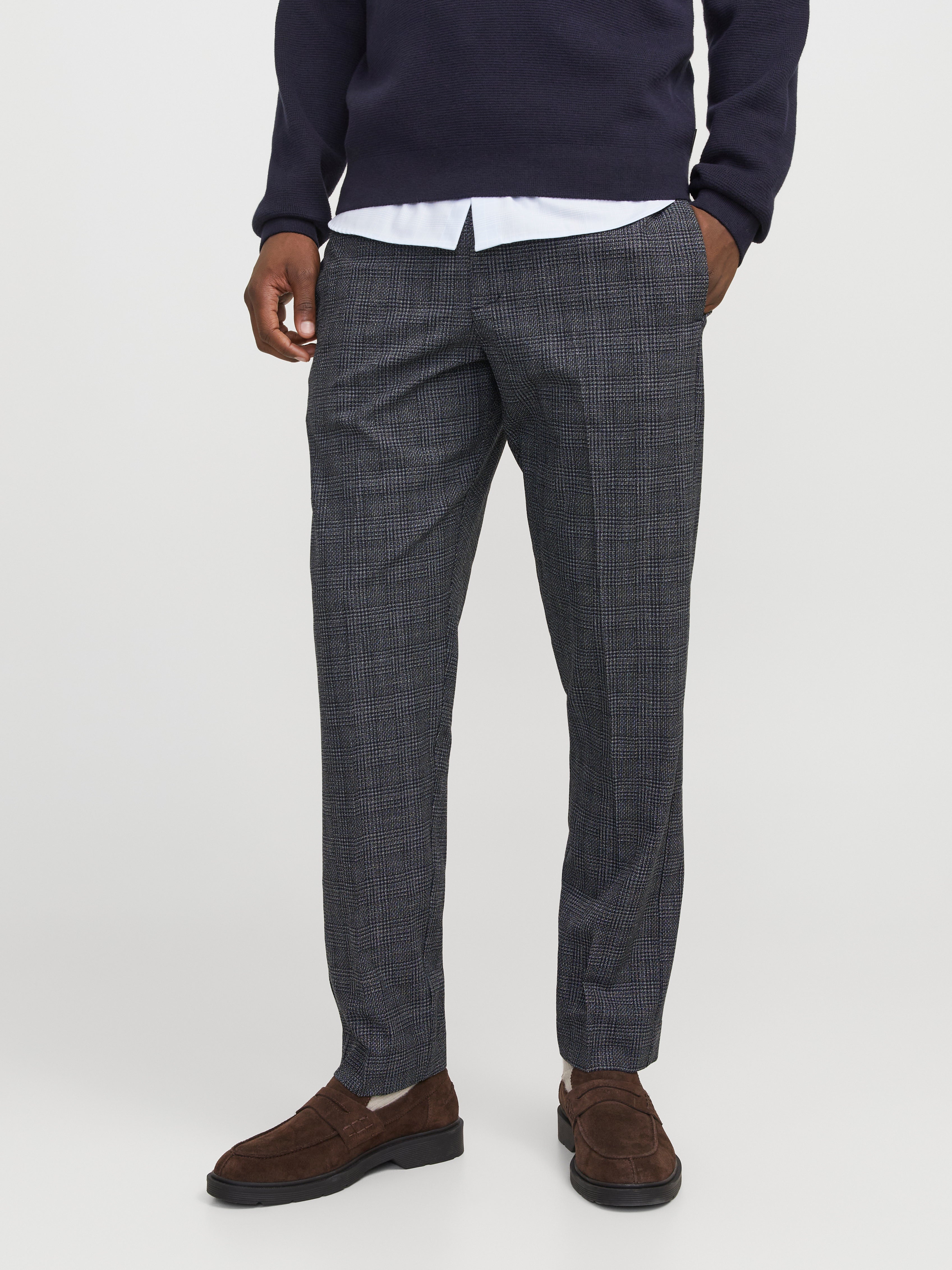 Men's Checked Trousers | Plaid Trousers | JACK & JONES