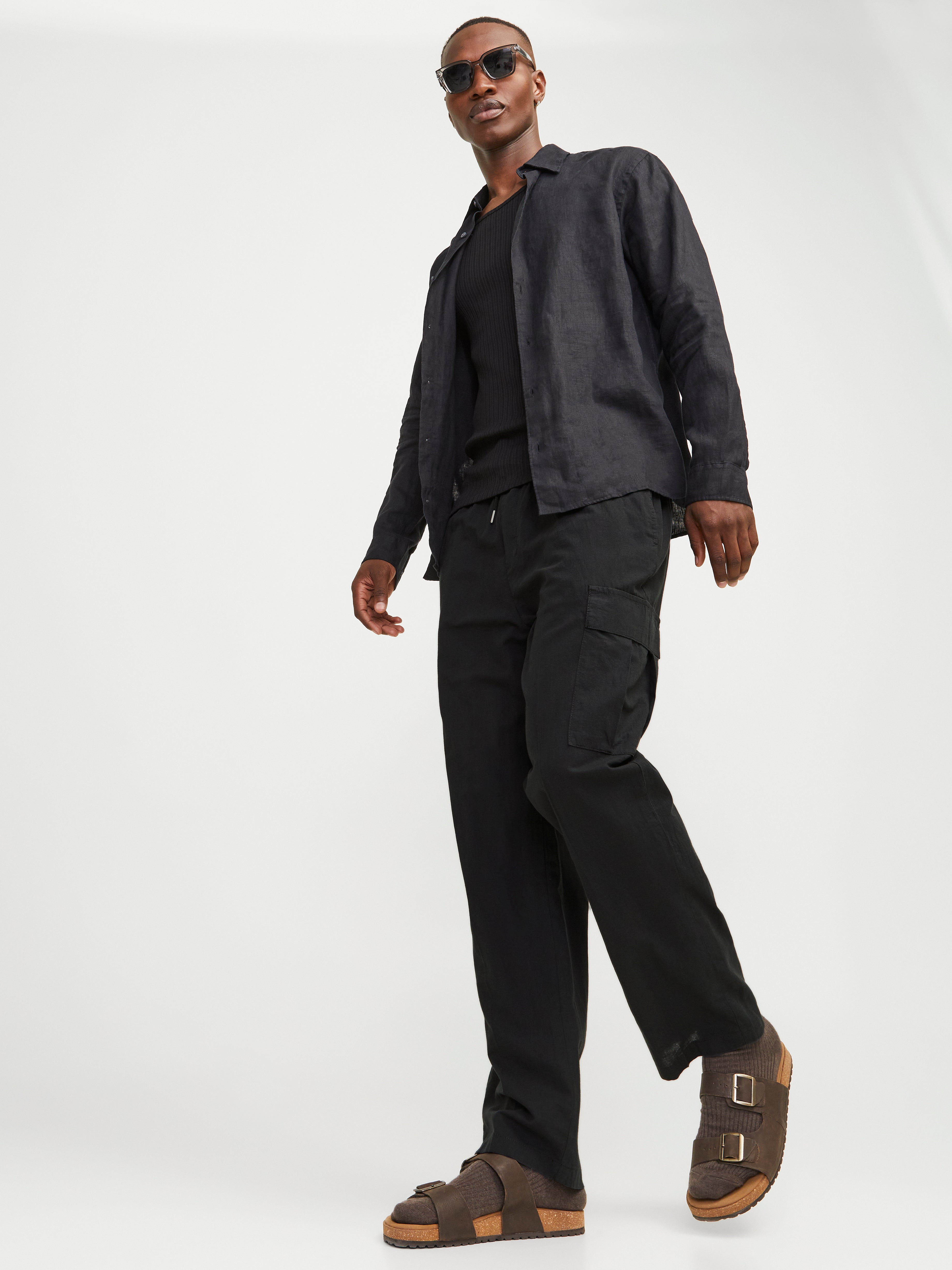 Jack & Jones Pantalon cargo Loose Fit -Black - 12268352