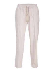 Jack & Jones Laisvas kirpimas Cargo kelnės -Crockery - 12268352