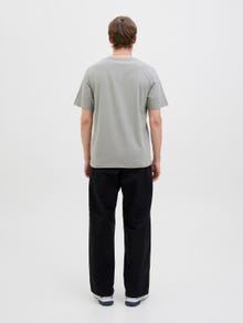 Jack & Jones Logotipas Apskrita apykaklė Marškinėliai -Ultimate Grey - 12268415