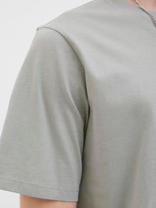 Jack & Jones Logotipas Apskrita apykaklė Marškinėliai -Ultimate Grey - 12268415