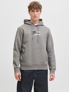 Jack & Jones Logo Huppari -Ultimate Grey - 12268422