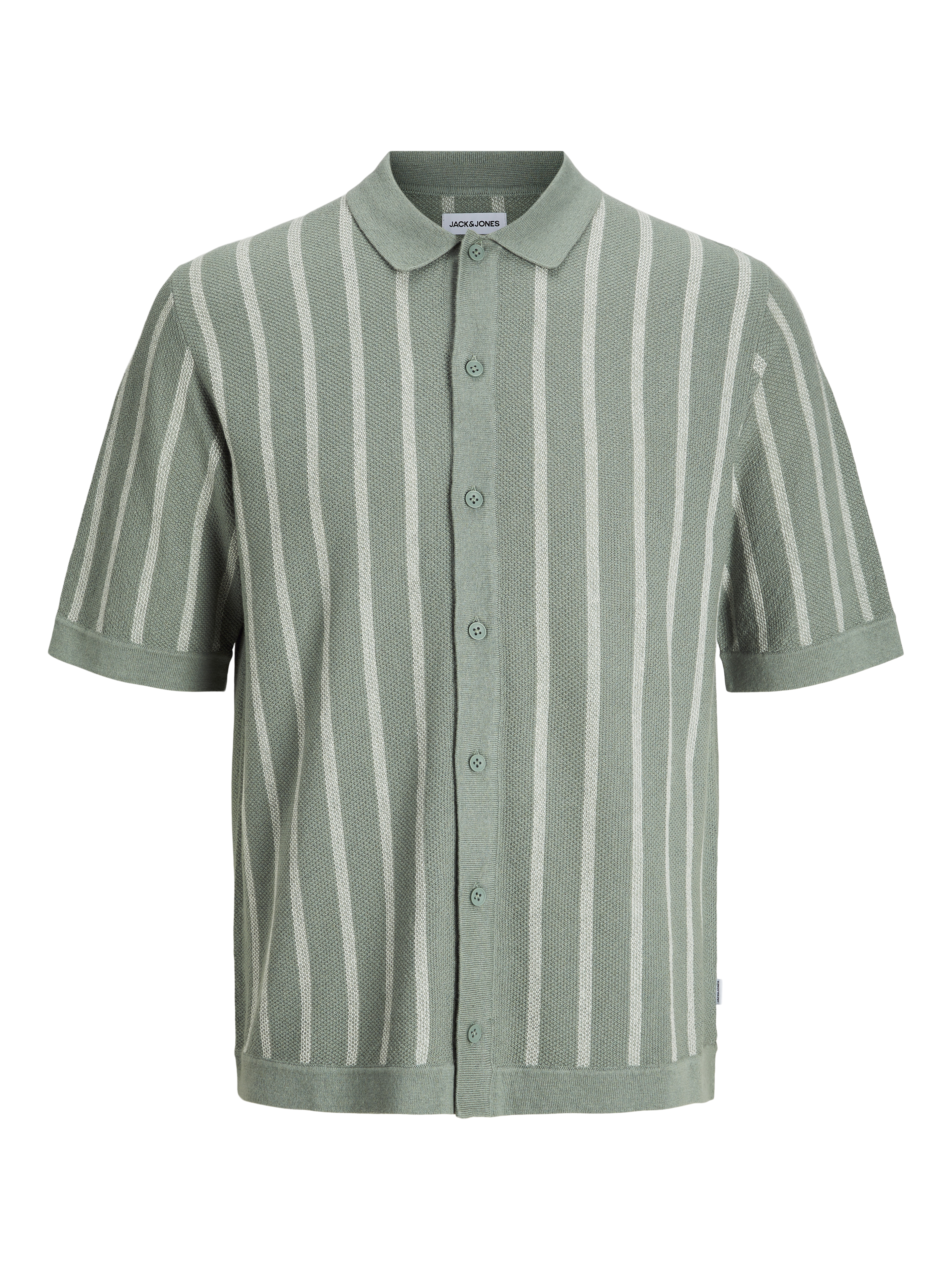 Thumbnail - Gestreift Gestricktes Polo