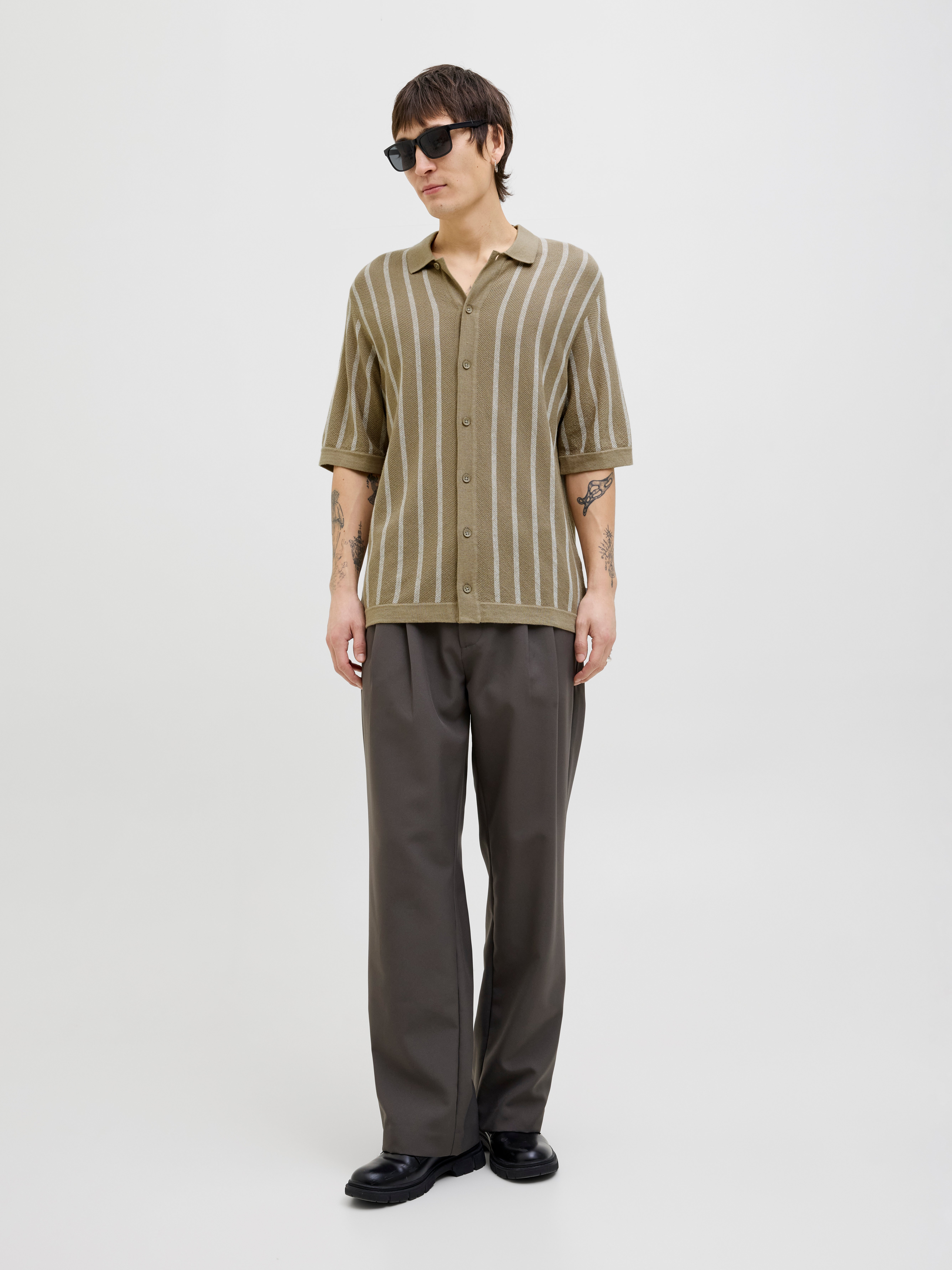 Thumbnail - Gestreift Poloshirt