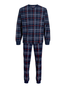 Jack & Jones Completo loungewear All Over Print -Navy Blazer - 12268512