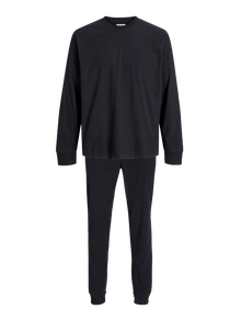 Jack & Jones Enfärgat Loungewearset -Black - 12268536