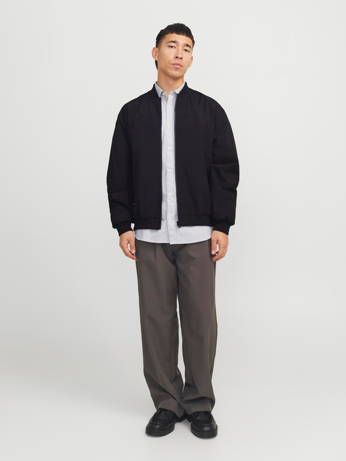 Jack & Jones Bomber Jacket in Blue Jack & Jones Bomber Jacket in Blue