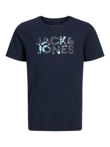 Jack & Jones Logo T-shirt Junior -Sky Captain - 12268854