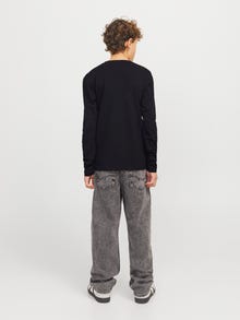 Jack & Jones Logotipas marškinėliai ilgomis rankovėmis -Black - 12268858