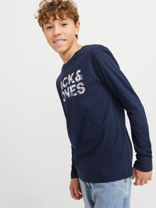 Jack & Jones Logo T-shirt -Sky Captain - 12268858