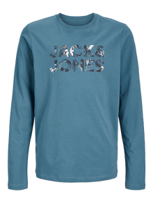 Jack & Jones Logo Longsleeved T-shirt Mini -Oceanview - 12268860