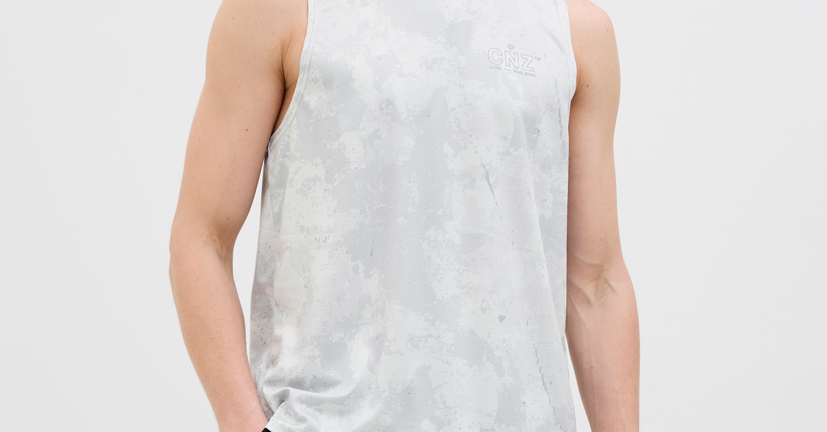 JACK & JONES Tank Top Jorretiro Pointal Rib-Canottiera Se25, Bianco, S Uomo