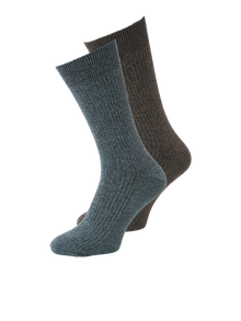 Jack & Jones 2er-pack Sportsocken -Brindle - 12269002