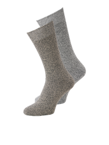 Jack & Jones Pack de 2 Chaussettes de sport -Silver Lining - 12269002